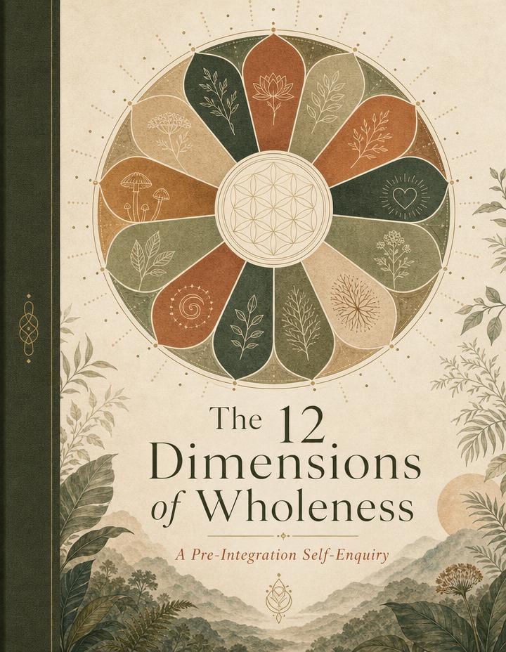 Cover of The 12 Dimensions of Wholeness self-enquiry guide